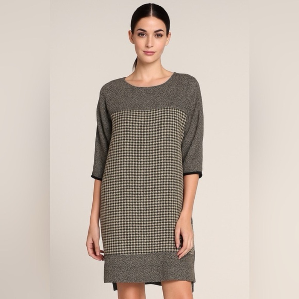 WEEKEND MAX MARA Houndstooth Print Mini Dress